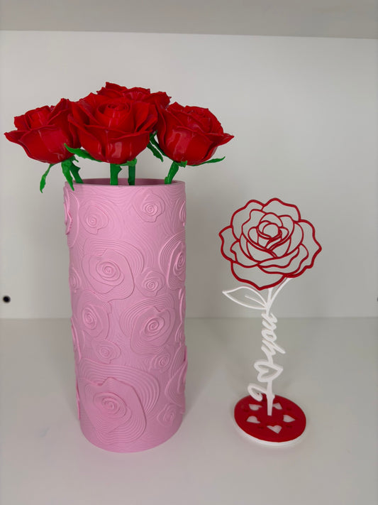 Rozenvaas – Decoratieve Vaas voor Droogbloemen