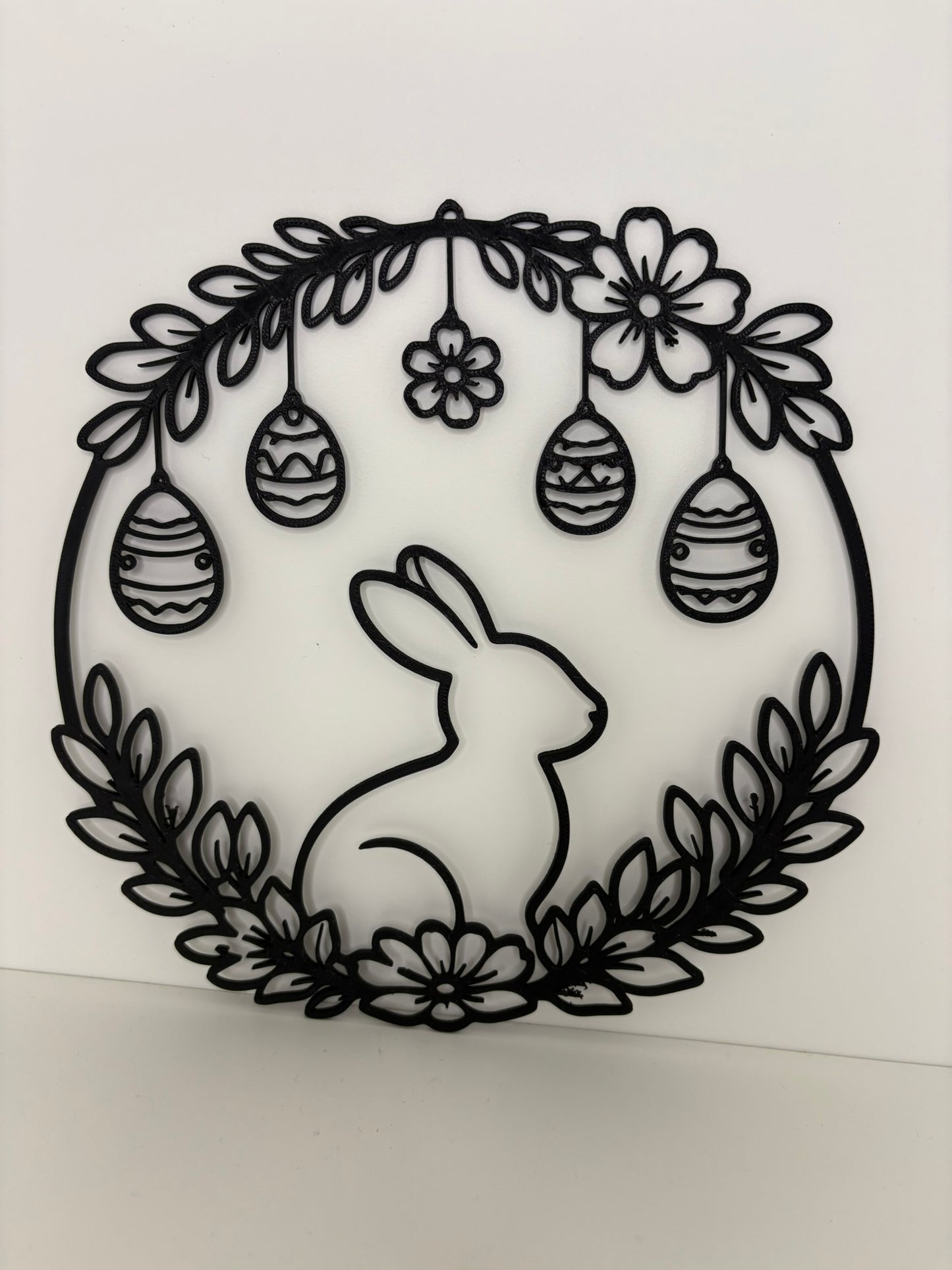 Paaskrans met Haas – Minimalistische Wanddecoratie