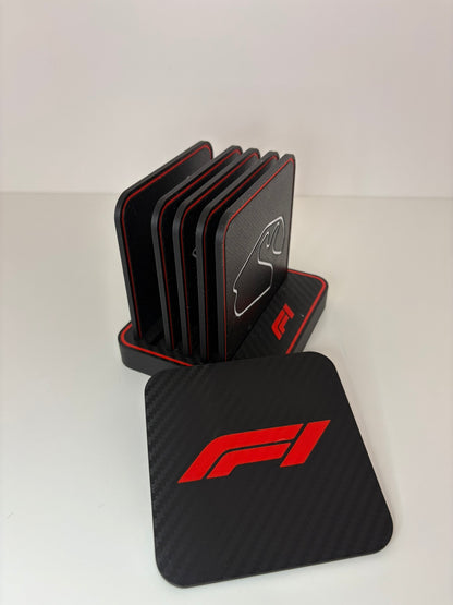 F1 Onderzetters met Houder – Race-design