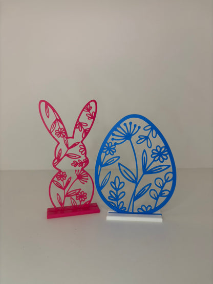 Paasfiguren met Bloemenpatroon – Haas & Ei